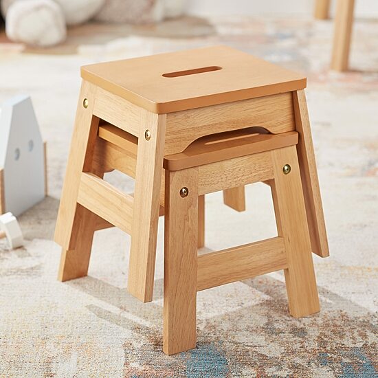 Melissa & Doug Wooden Stools 2-pc. Table & Chair Set