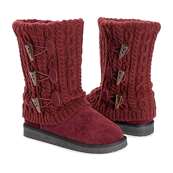 Muk Luks Womens Cheryl Flat Heel Dress Boots