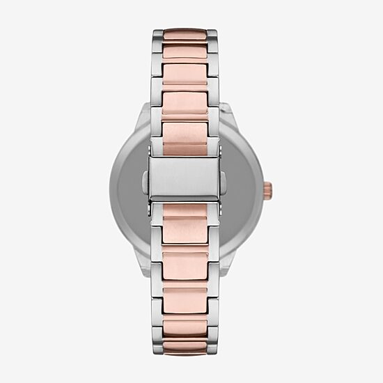 Geneva Ladies Womens Crystal Accent Two Tone Bracelet Watch Fmdjm278