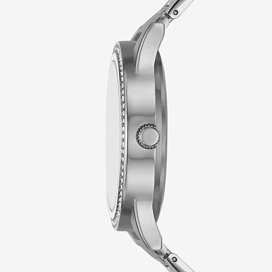 Geneva Ladies Womens Crystal Accent Silver Tone Bracelet Watch Fmdjm279