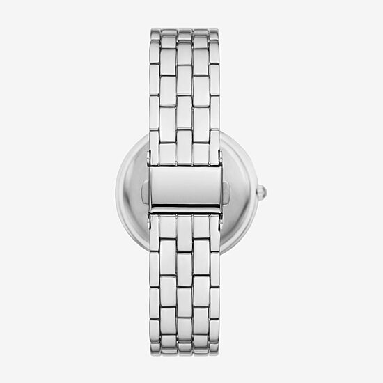 Ladies Boxed Sets Womens Crystal Accent Silver Tone 5-pc. Watch Boxed Set Fmdjset353