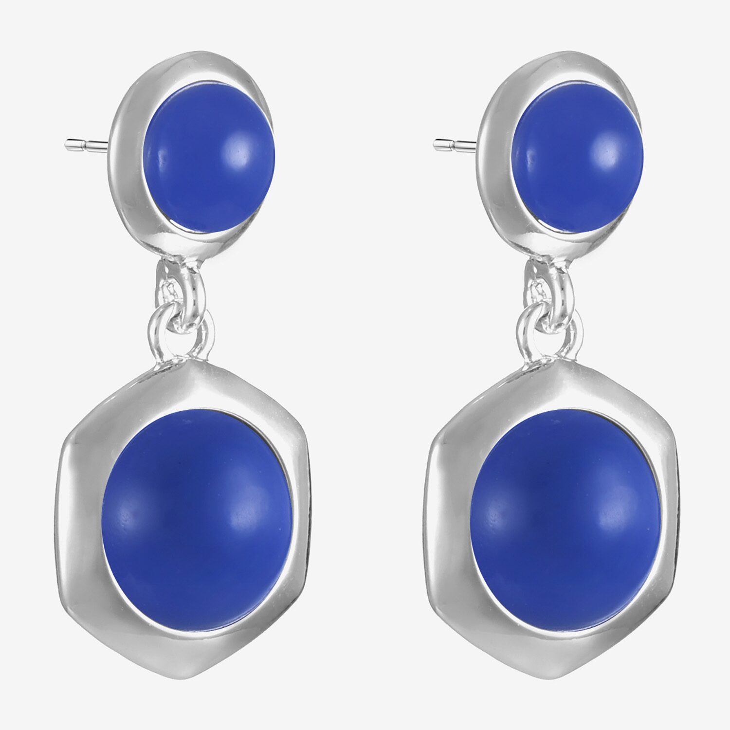 Liz Claiborne Hexagon Womens Hypoallergenic Drop Earrings