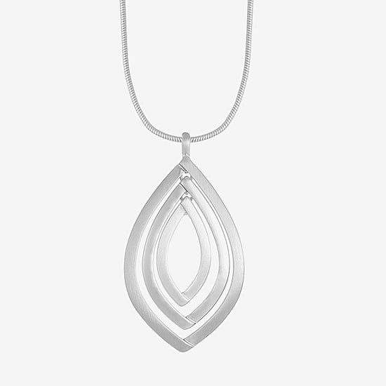 Liz Claiborne Orbital Womens 17 Inch Pendant Necklace