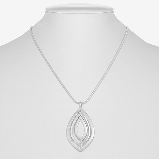 Liz Claiborne Orbital Womens 17 Inch Pendant Necklace