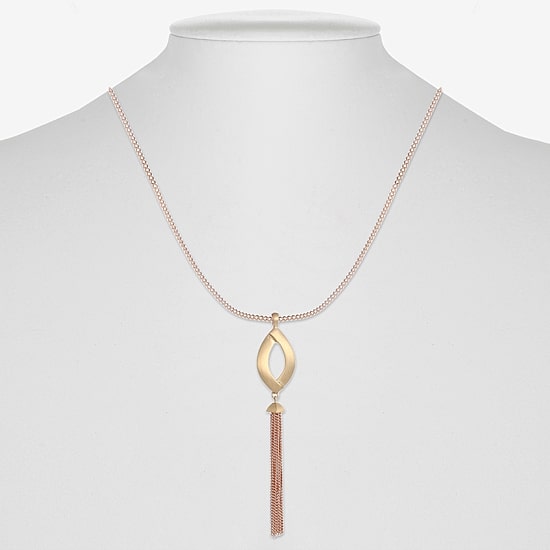 Liz Claiborne Tassel Womens 32 Inch Pendant Necklace