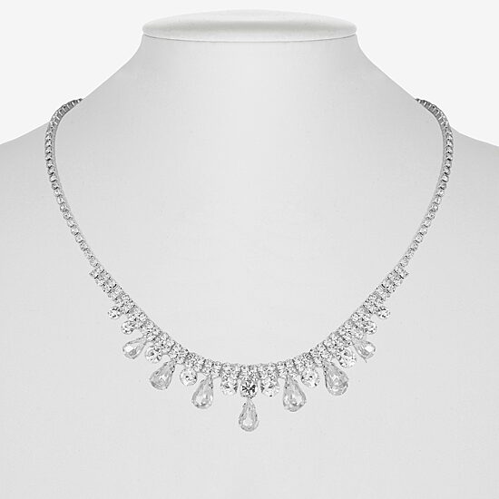 Monet Jewelry Timeless Frontal Womens 17 Inch Collar Necklace