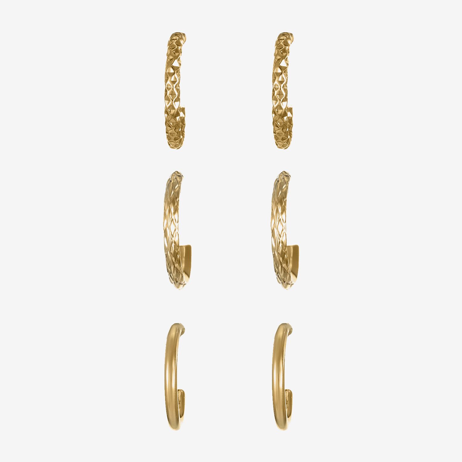 Liz Claiborne Womens Hypoallergenic 3 Pair Earring Set