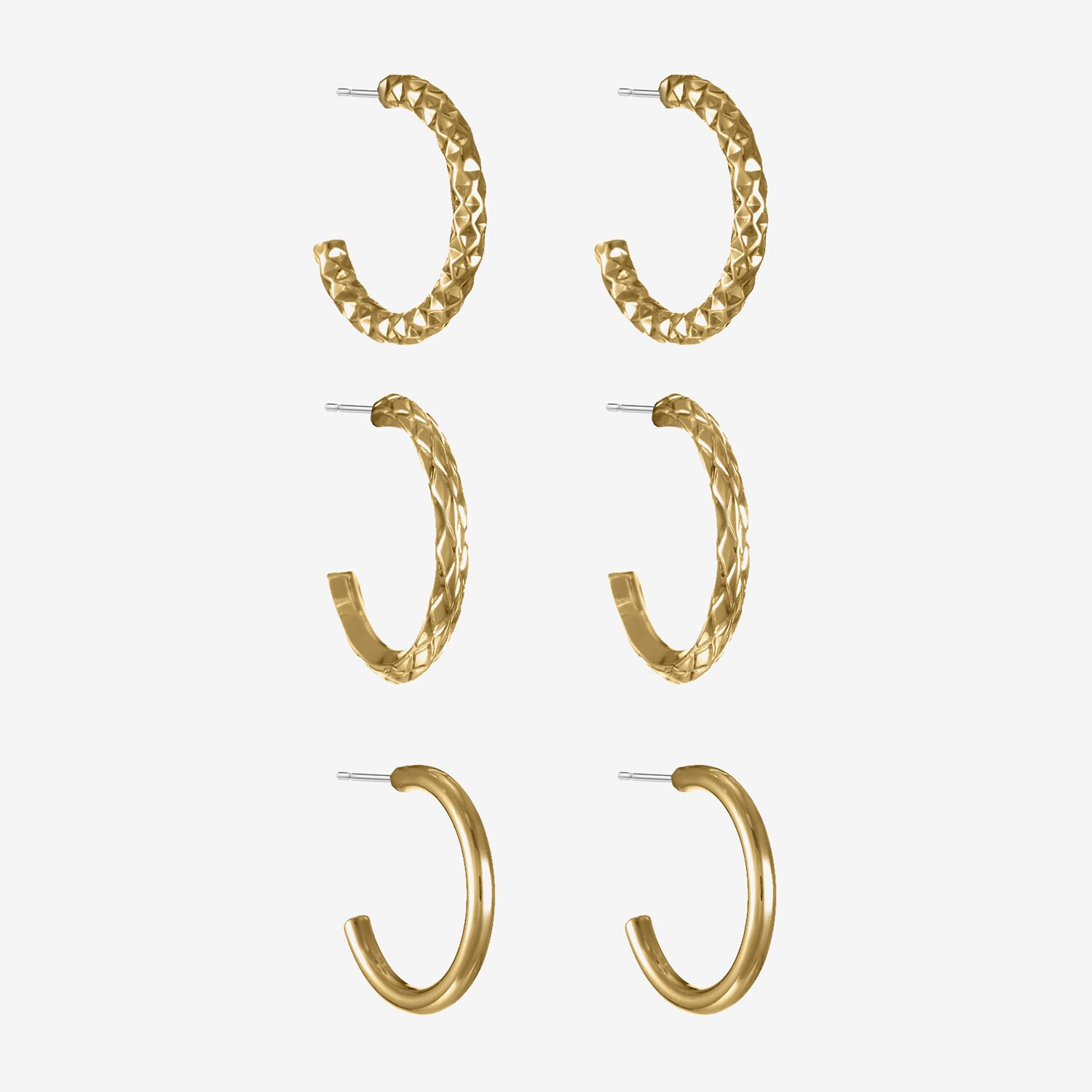 Liz Claiborne Womens Hypoallergenic 3 Pair Earring Set