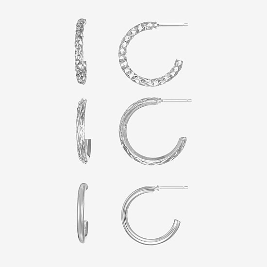 Liz Claiborne Womens Hypoallergenic 3 Pair Earring Set