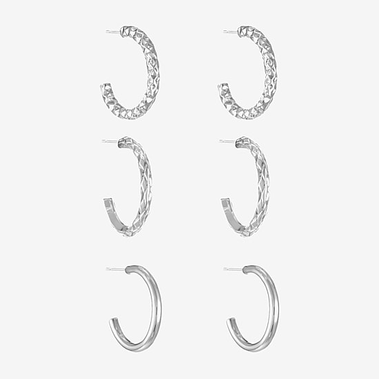 Liz Claiborne Womens Hypoallergenic 3 Pair Earring Set