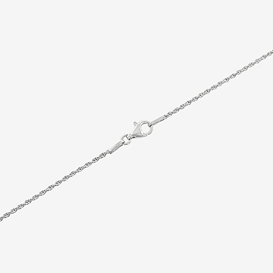 Bali Inspired Womens Enhanced Sterling Silver Cross 18 Inch Pendant Necklace