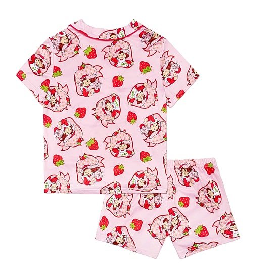 Little & Big Kid Girls Strawberry Shortcake V-Neck Short Sleeve 2-pc. Pajama Set