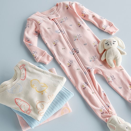 Carter's Easter Toddler Unisex Round Neck Short Sleeve 2-pc. Pajama Set