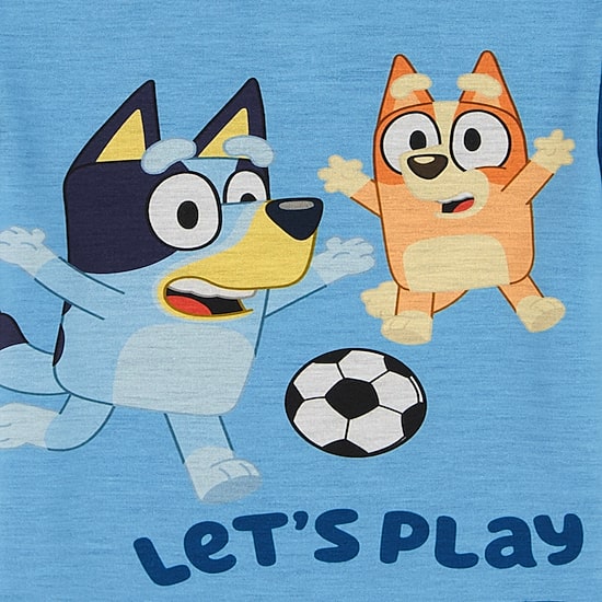 Toddler Boys Bluey Crew Neck Short Sleeve 3-pc. Pajama Set