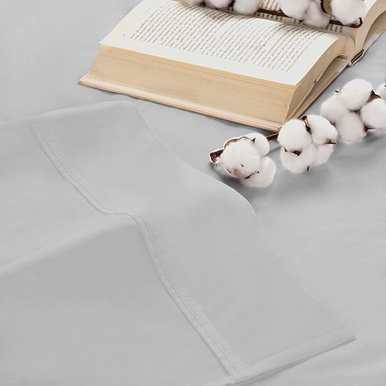 SUPERIOR® Gina Organic Percale Crisp Breathable 300tc Deep Pocket Sheet Set