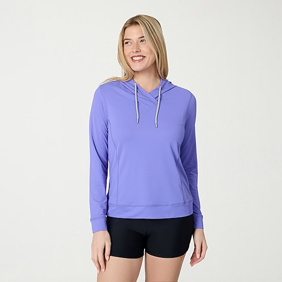 Free Country Womens Long Sleeve Moisture Wicking Active Hoodie
