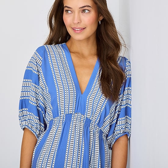Melonie T Womens V Neck Short Sleeve Dolman Maxi Dress