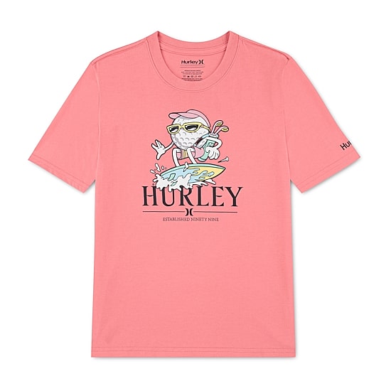 Hurley Big Kid Boys Crew Neck Short Sleeve Regular Fit Graphic T-Shirt