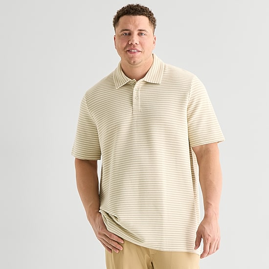 Stylus Big and Tall Mens Regular Fit Short Sleeve Polo Shirt