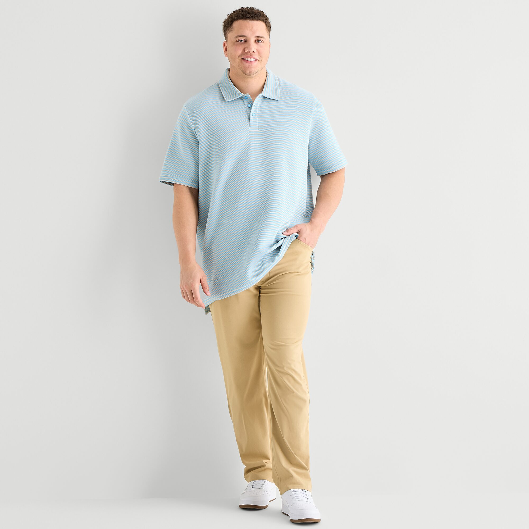 Stylus Big and Tall Mens Regular Fit Short Sleeve Polo Shirt