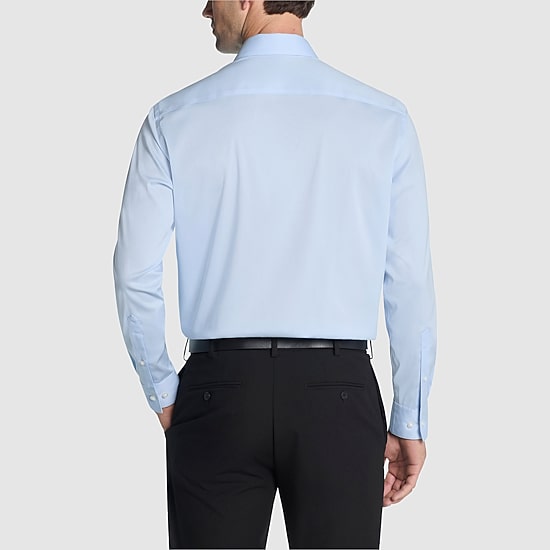 Van Heusen Ultra Flex Mens Regular Fit Stretch Fabric Wrinkle Free Long Sleeve Dress Shirt