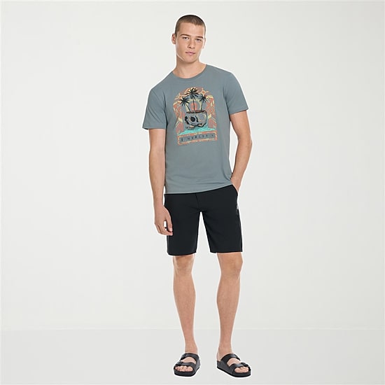 Hurley Mens Crew Neck Short Sleeve Regular Fit Graphic T-Shirt