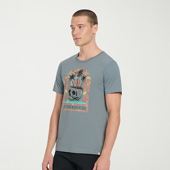Hurley Mens Crew Neck Short Sleeve Regular Fit Graphic T-Shirt
