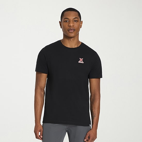 Hurley Mens Crew Neck Short Sleeve Regular Fit Graphic T-Shirt
