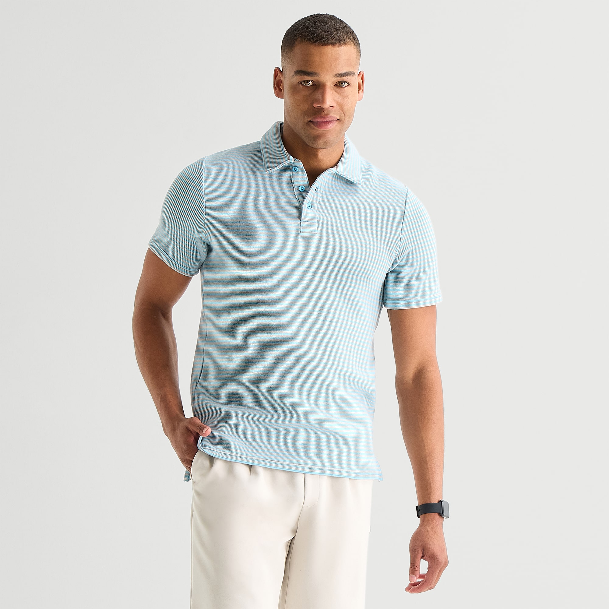 Stylus Mens Regular Fit Short Sleeve Polo Shirt