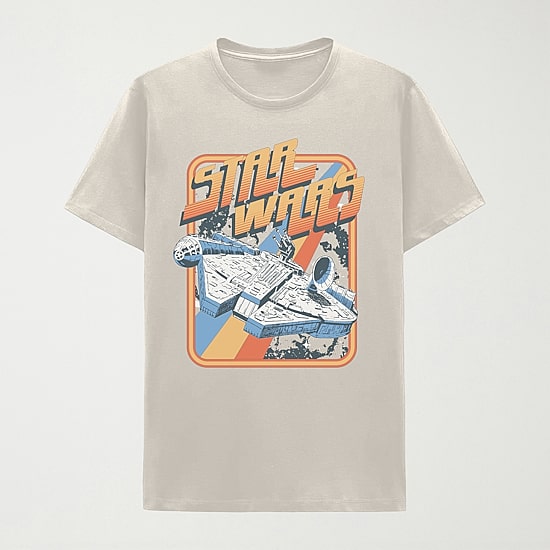 Mens Crew Neck Short Sleeve Classic Fit Star Wars Big and Tall Graphic T-Shirt
