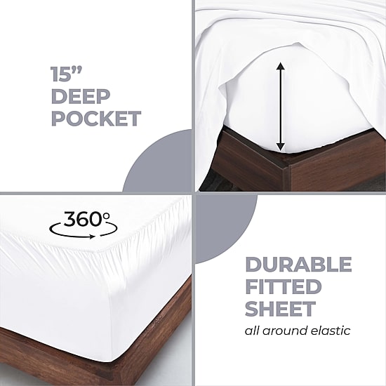 SUPERIOR® Beechwood Modal Premium Cooling 400tc Deep Pocket Sheet Set