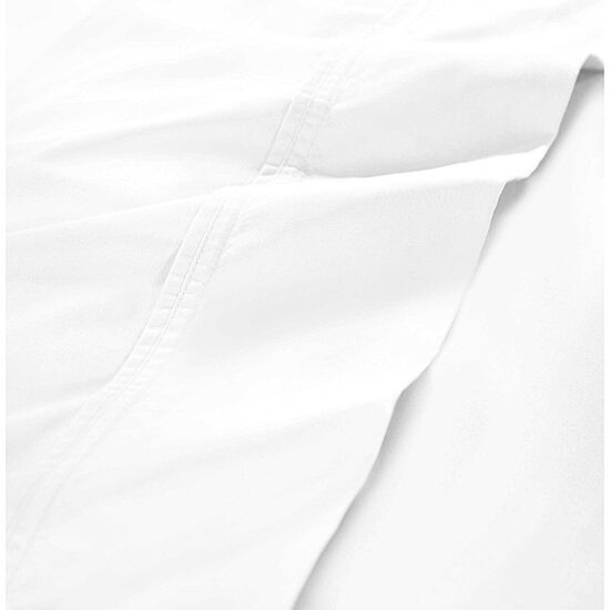 SUPERIOR® Gina Organic Percale Crisp Breathable 300tc Flat Sheet