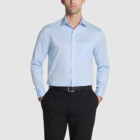van heusen flex collar regular fit dress shirt $119 Van Heusen 14.5 32/33 Men Regular-Fit Beige Stretch Flex-Collar Dress  Shirt