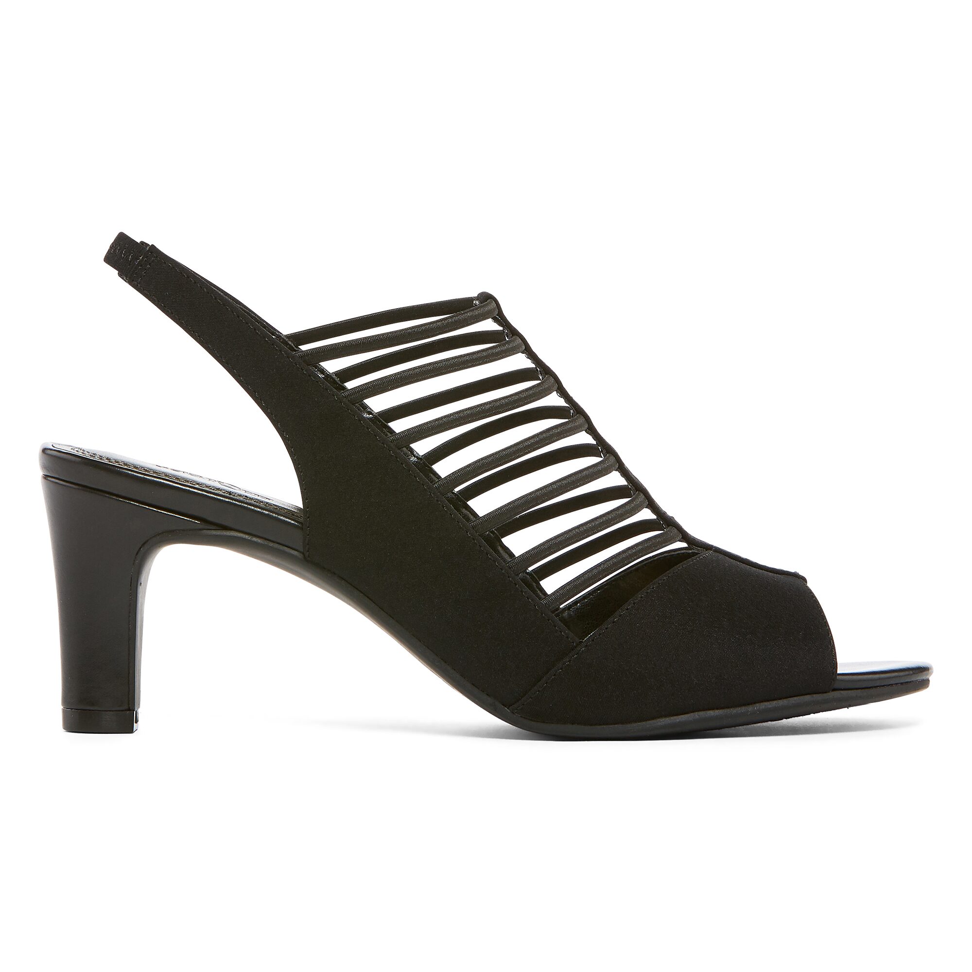 east 5th Neville Womens Round Peep Toe Block Heel Pumps