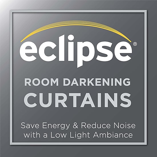 Eclipse Darrell Rod Pocket Blackout Single Curtain Panel