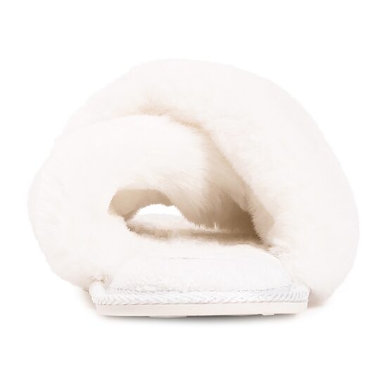 Muk Luks Perley Criss Cross Womens Memory Foam Slip-On Slippers