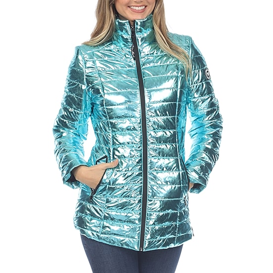 White Mark Womens Water Resistant Puffer Jacket