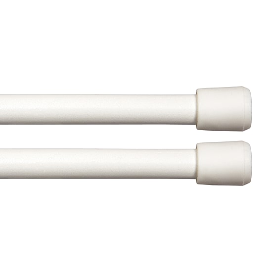Kenney Fast Fit No Tools 2 Pack 7/16 IN Tension Curtain Rod