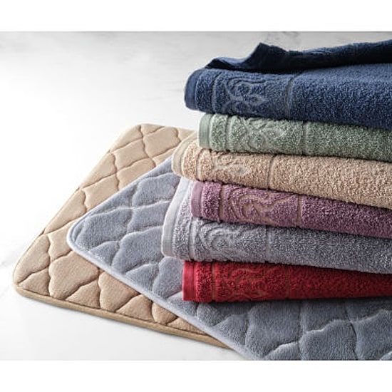 Broadhaven Elegant Scroll Bath Towel