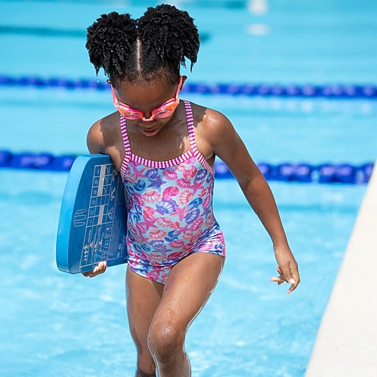 Dolfin Little & Big Kid Girls Easy-on + Easy-off Sleeveless One Piece Swimsuit