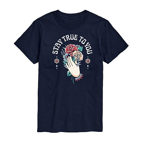 Mens Short Sleeve Graphic T-Shirt, X-large, Blue