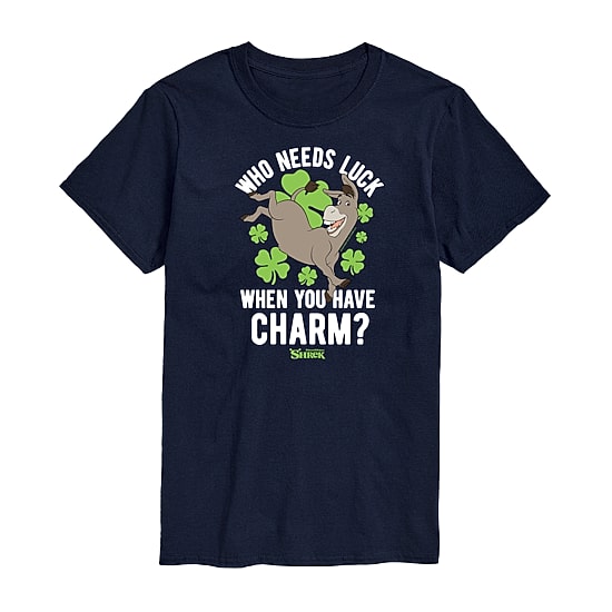 Mens Short Sleeve Shrek St. Patrick's Day Graphic T-Shirt