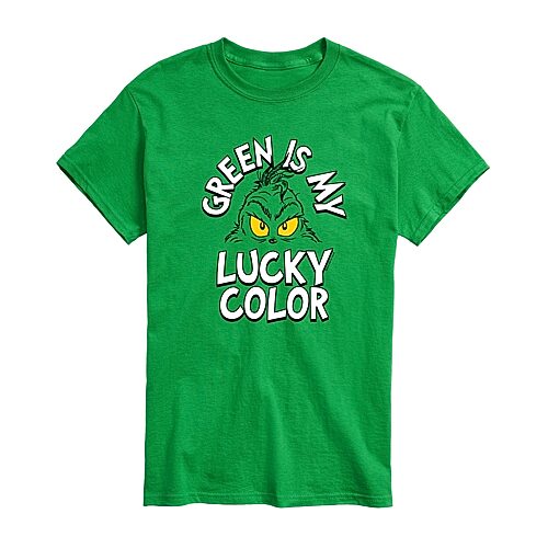 Mens Short Sleeve Dr. Seuss St. Patrick's Day T-Shirt, X-large, Green