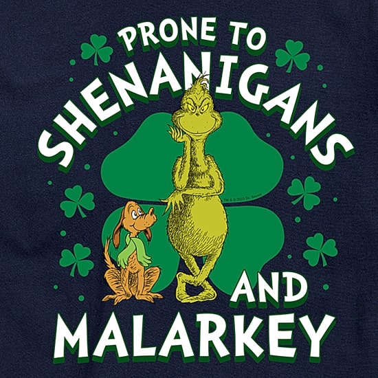 Mens Short Sleeve Dr. Seuss St. Patrick's Day Graphic T-Shirt