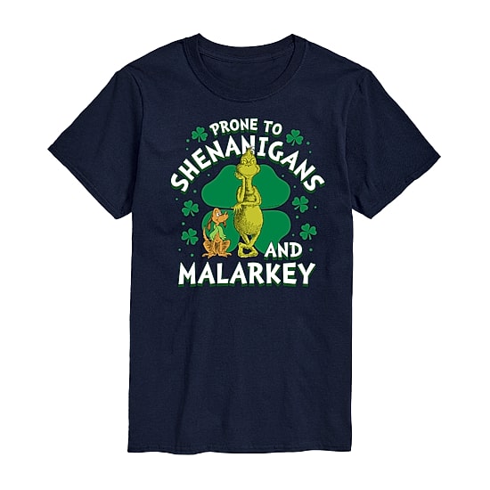 Mens Short Sleeve Dr. Seuss St. Patrick's Day Graphic T-Shirt
