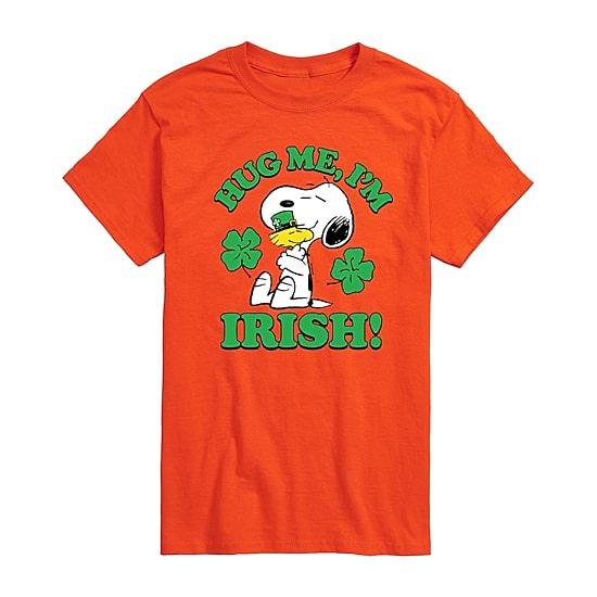 Mens Short Sleeve Peanuts St. Patrick's Day T-Shirt