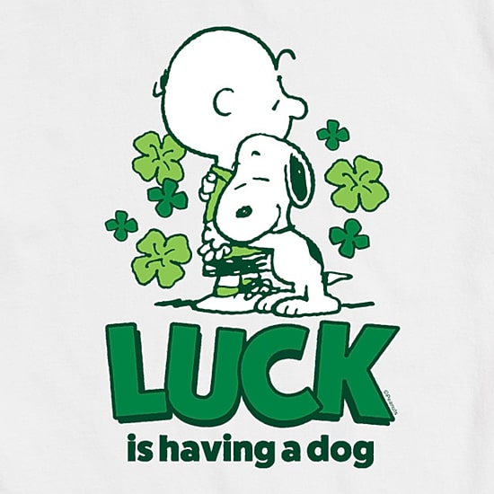 Mens Short Sleeve Peanuts St. Patrick's Day Graphic T-Shirt