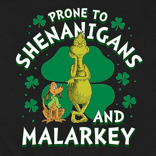 Mens Long Sleeve Dr. Seuss St. Patrick's Day Sweatshirt