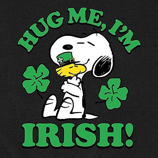Mens  Long Sleeve Peanuts St. Patrick's Day Sweatshirt
