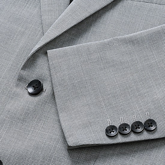 Haggar JMH 4 Way Stretch Houndstooth Mens Slim Fit Suit Jacket